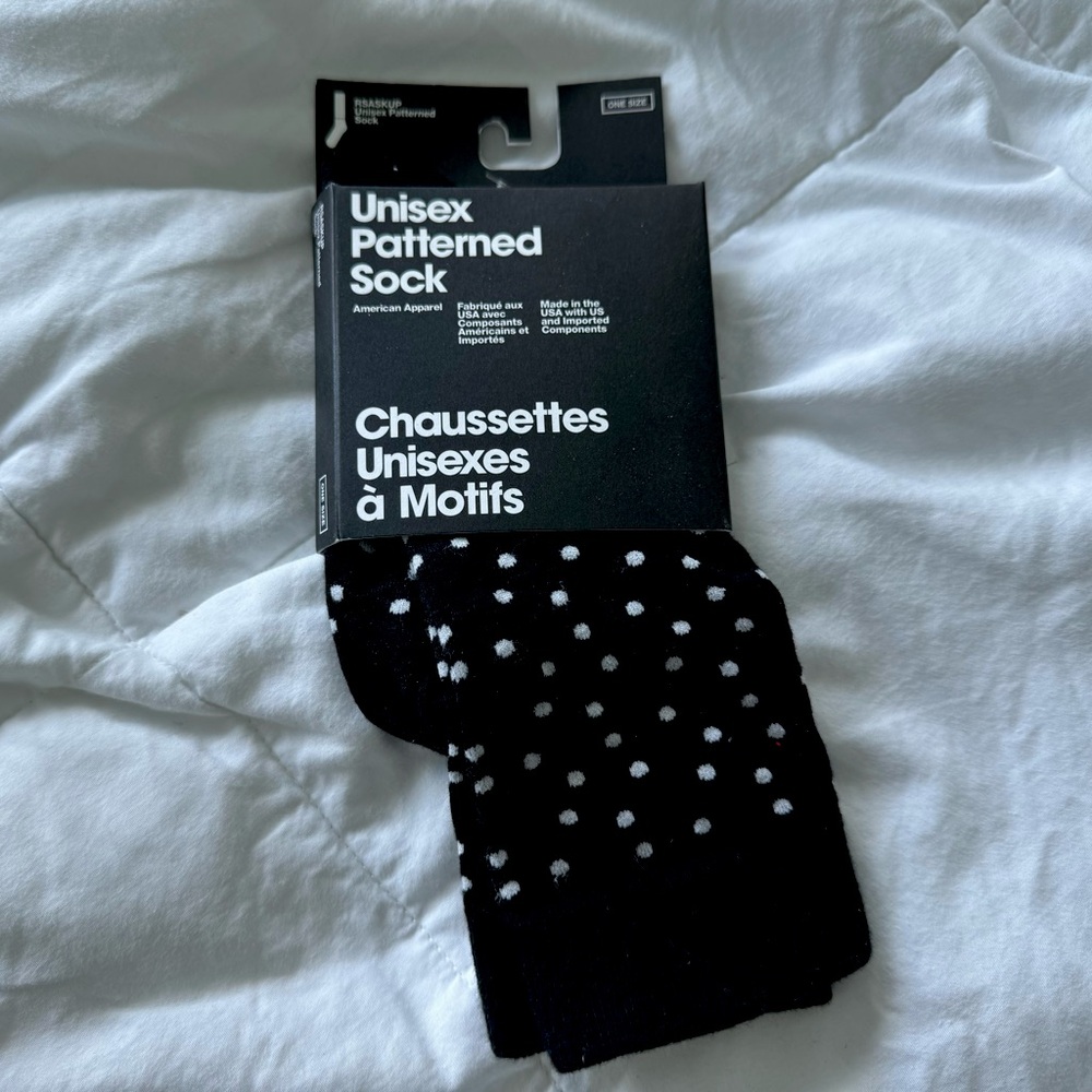 Vintage American Apparel Unisex Pattern Socks